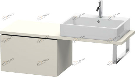 LC582309191 L-Cube Шкафчик для компактной консоли Серо-коричневый декор Duravit