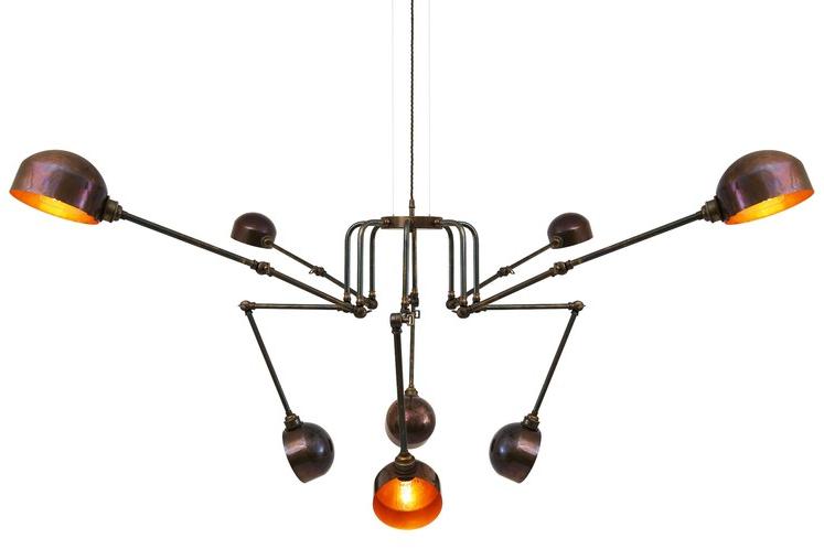 Mullan Lighting Регулируемая люстра из латуни  Mlf184  - Вид №6