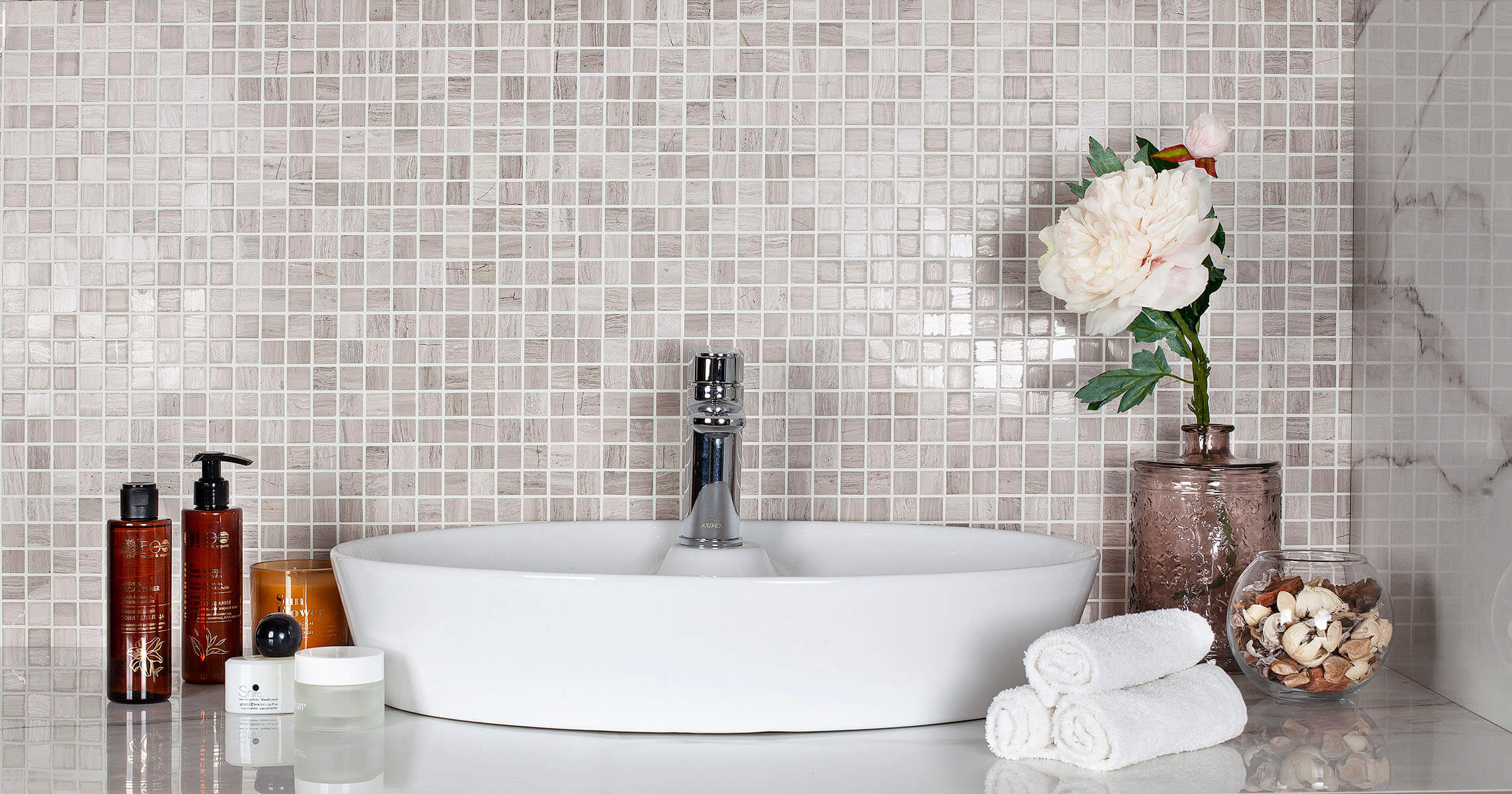 Мраморная мозаика Starmosaic Classic GREY – Элегантность в каждом квадрате STP-ST115 INCOLOR - Вид №4