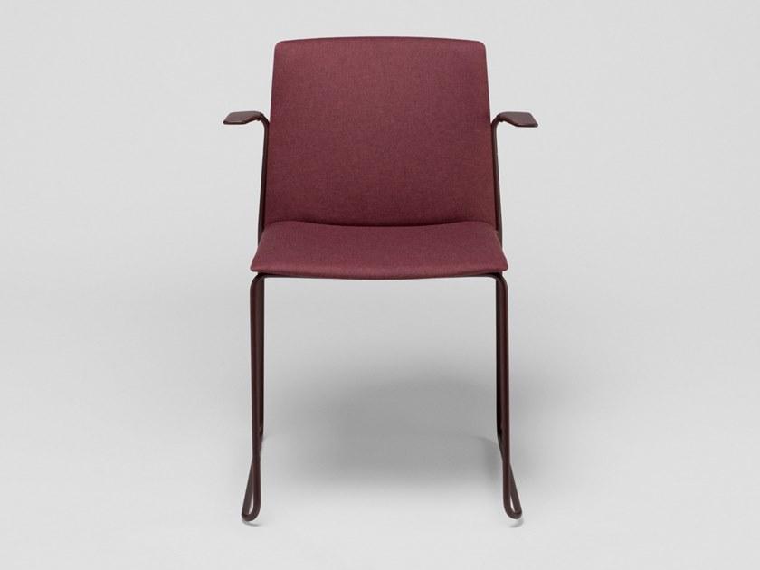 ENEA Тканевый стул на санках с подлокотниками Ema sun-id-1354079 - Вид №1