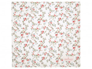 COTTAB150CLY0102 Скатерть Carly White 150x150 См Greengate MSSS2021