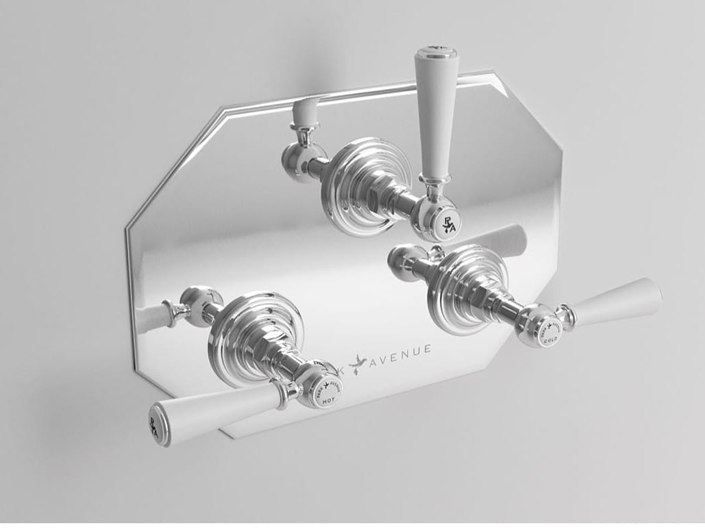 Встраиваемый смеситель для душа с 3 отверстиями и переключателем Park Avenue Astaire ARCH-00107926 - Вид №1