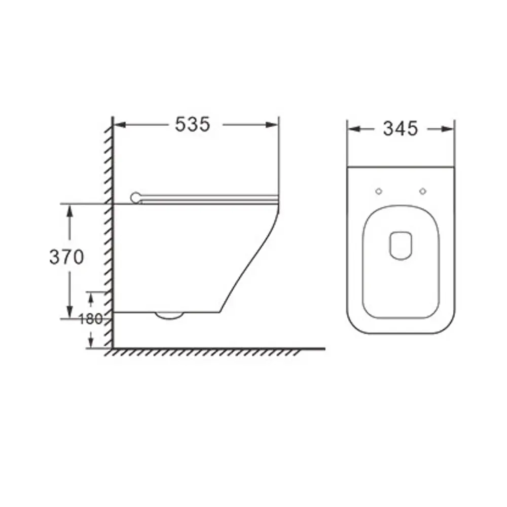 Унитаз подвесной Aster безободковый с сиденьем микролифт Santreyd STLM-2108300 - Вид №3