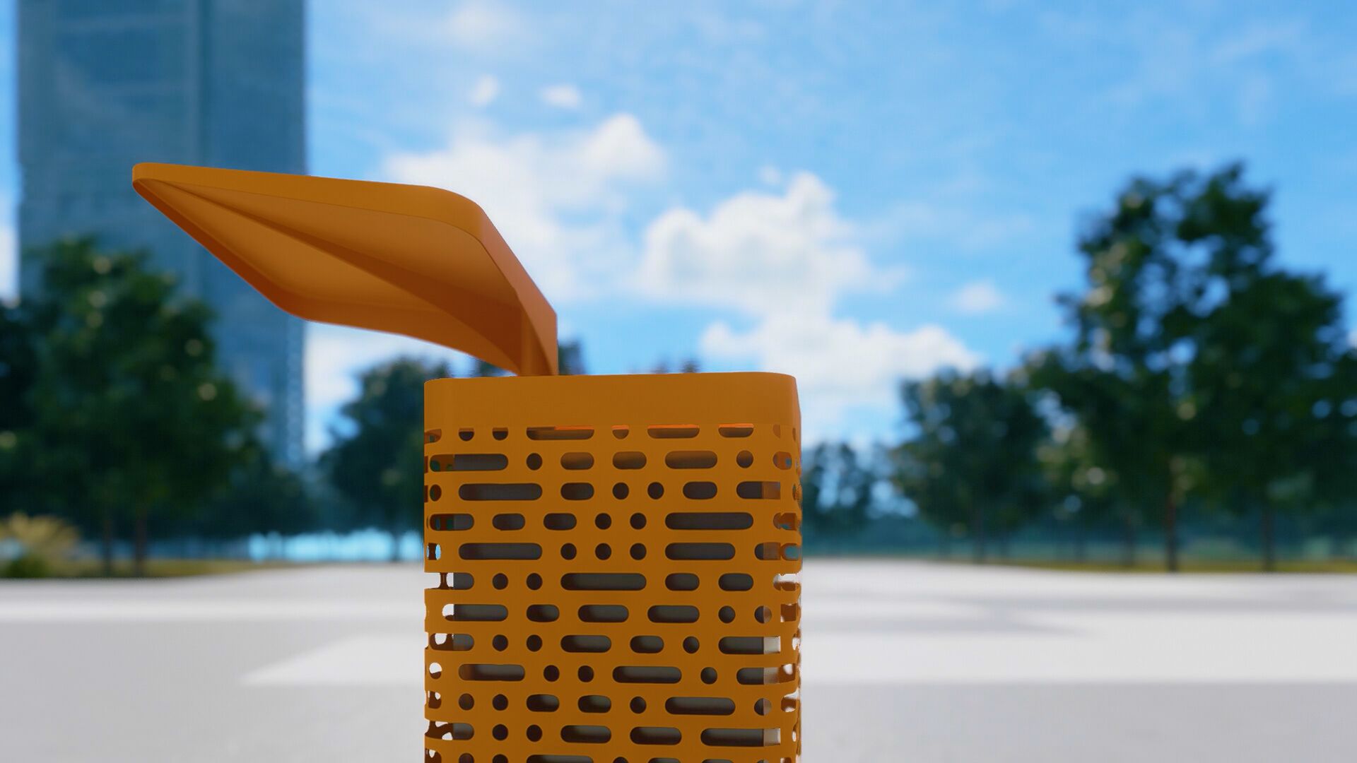 Наружная стальная стойка для мусора CITYSì Pivot ARCH-00085194 - Вид №3