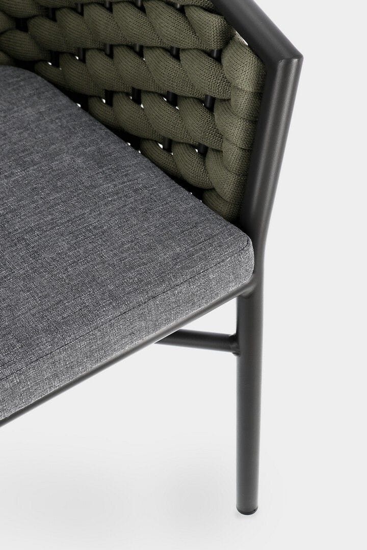 Веревочный штабелируемый садовый стул с подлокотниками BIZZOTTO MARGALIDA ARCH-00005680 - Вид №5