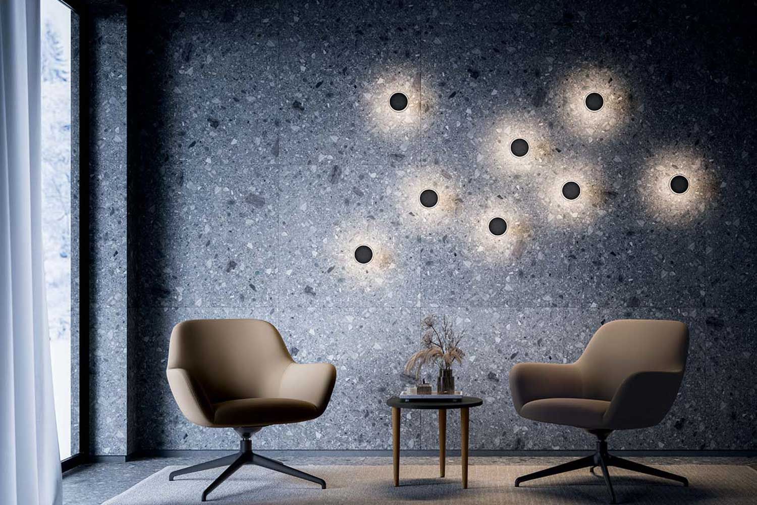 Светодиодный настенный светильник из поликарбоната Quadrifoglio Group Design Lighting ARCH-00051841 - Вид №7