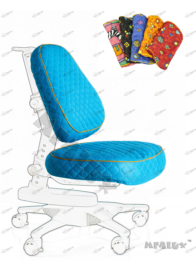 Чехол для кресла Newton/Match голубой однотонный COMF-PRO  261278 Голубой Santreyd 