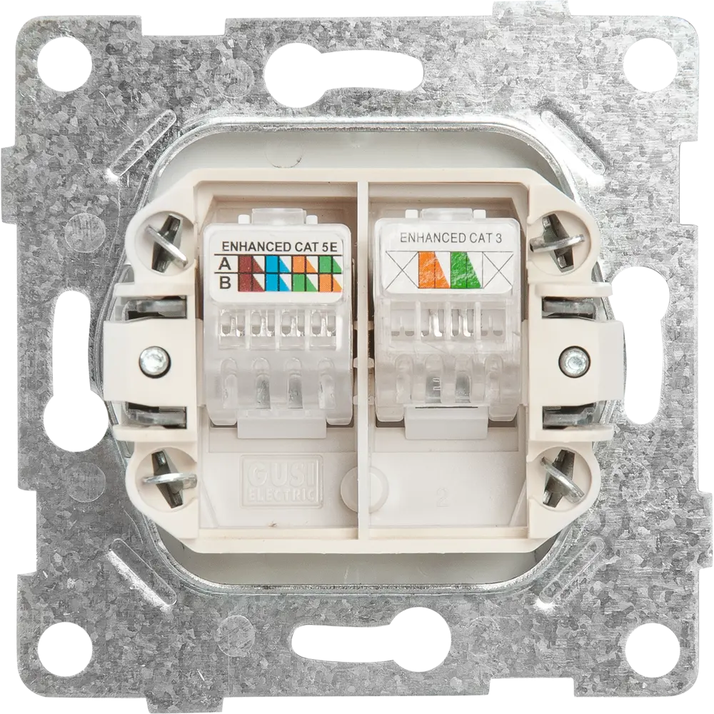 Встраиваемая розетка GUSI Electric Ugra для интернета и телефонии 83864413 STLM-0045198 - Вид №2