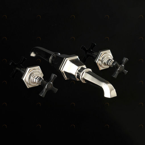 Смеситель для раковины/ванны настенный ADJBCS47NK Devon Devon JUBILEE BLACK CROSS Devon&Devon