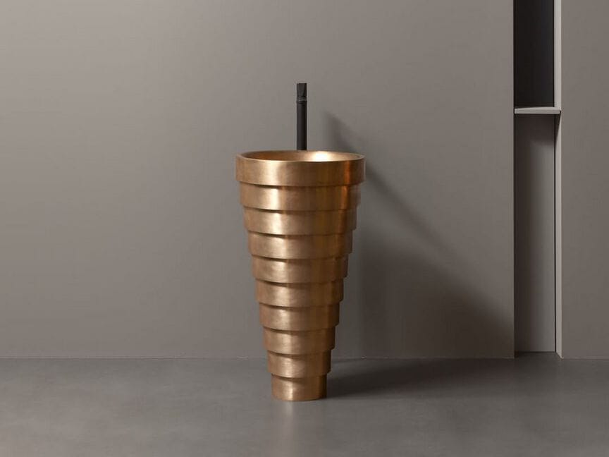 Бронзовый отдельно стоящий умывальник Antoniolupi CHEOPE ARCH-00105082