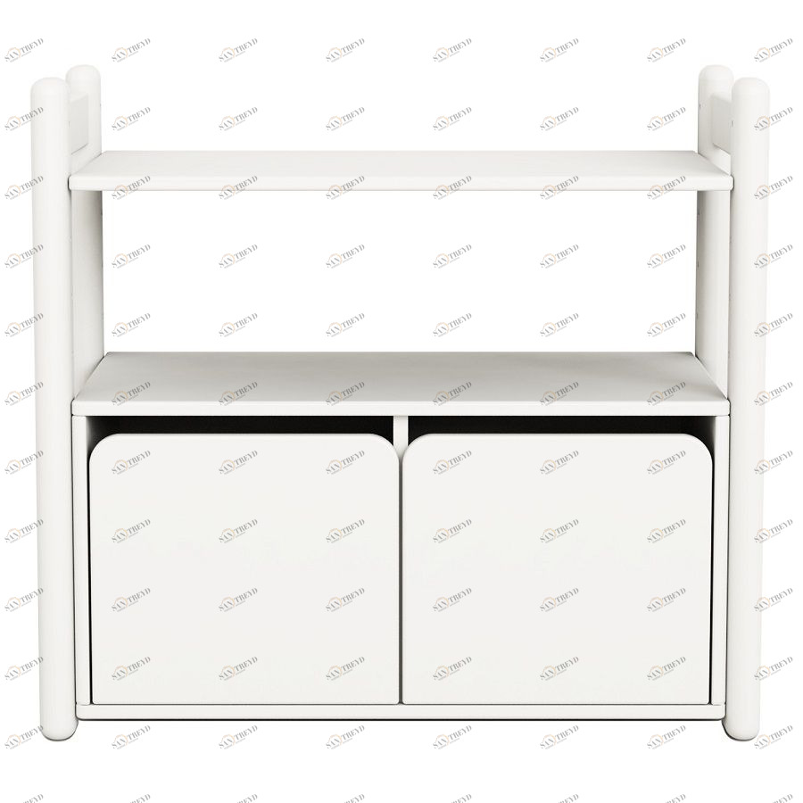 Гарнитур Mini С, 1 полка и 1 комод, белый Flexa 812640240