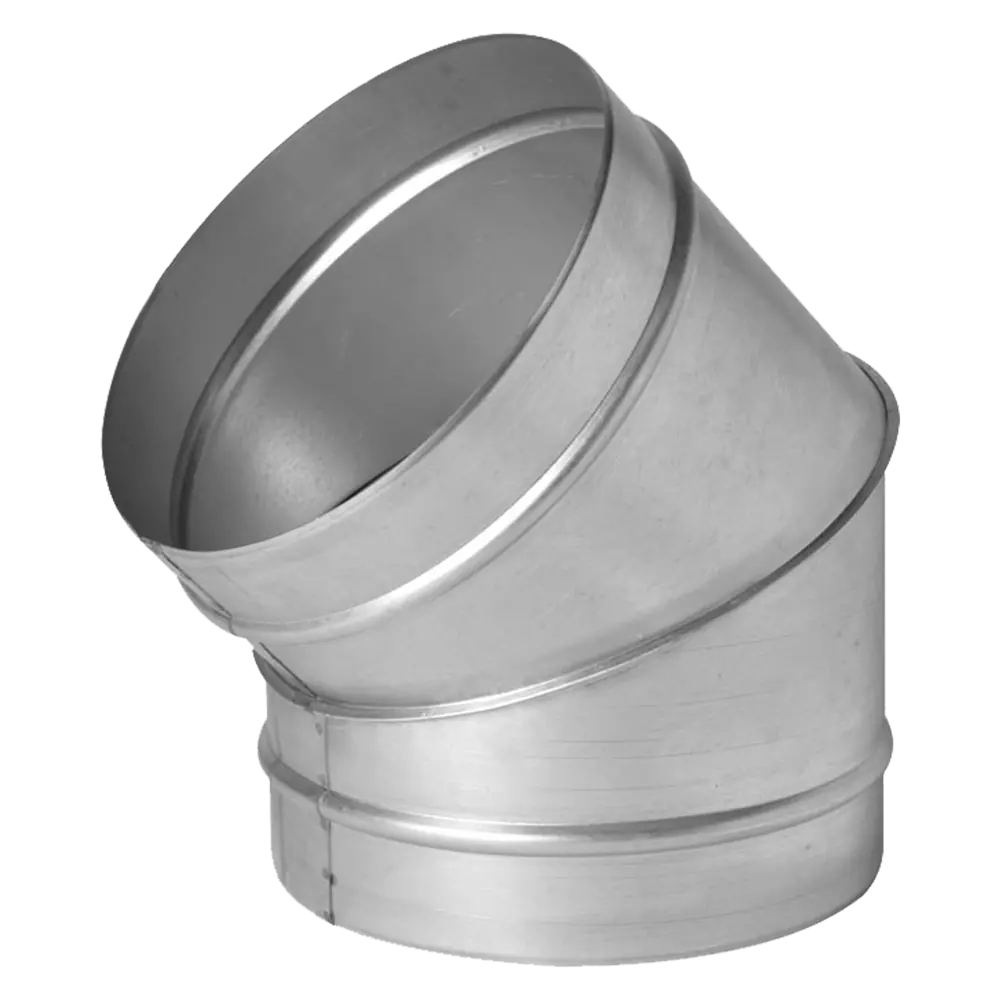 Отвод воздуховодный ORE 45° металлический для систем вентиляции D160 мм 82509439 STLM-0028907 - Вид №1