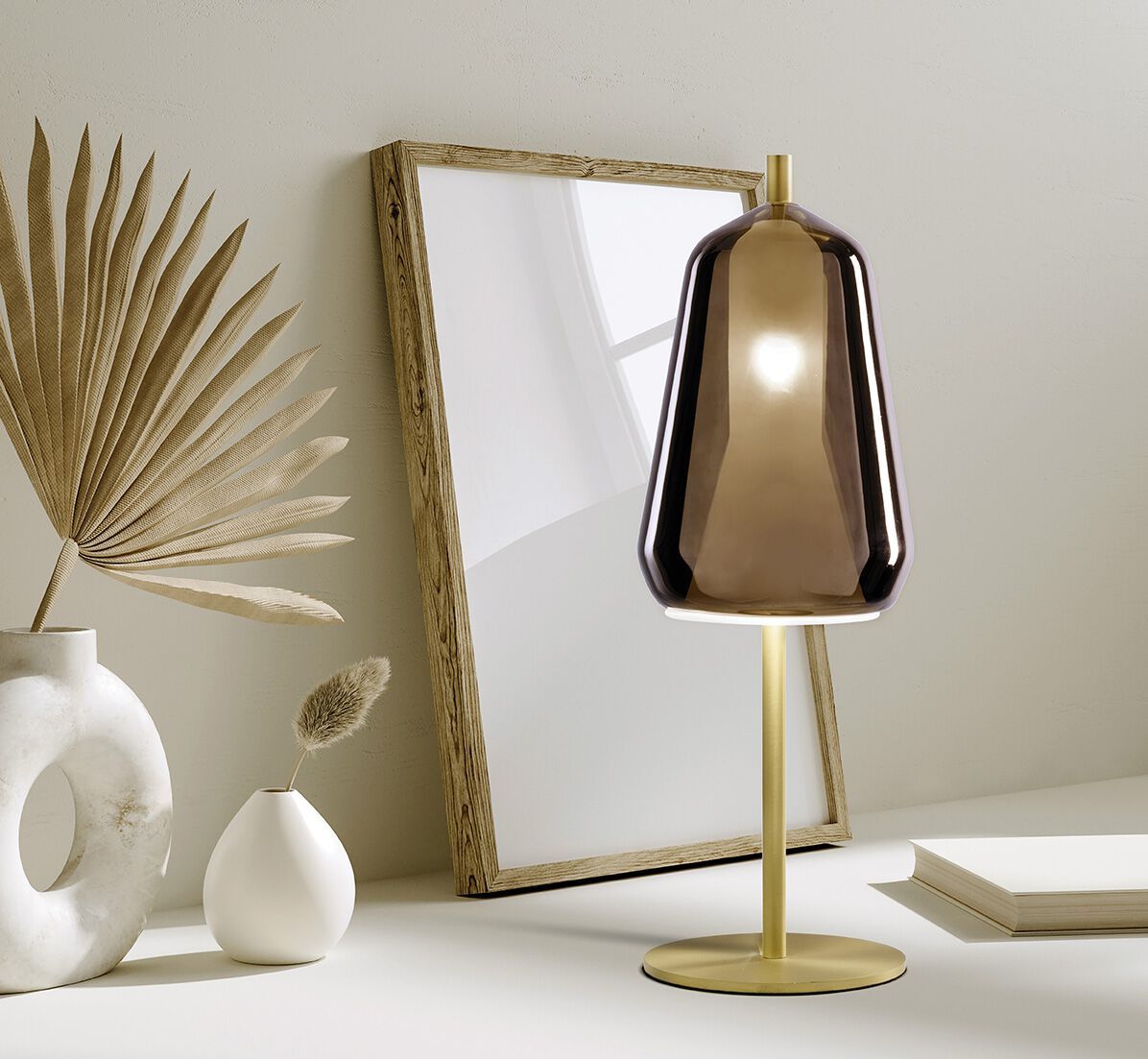 Настольная лампа из боросиликатного стекла Miloox ARCH-00050535 - Вид №6