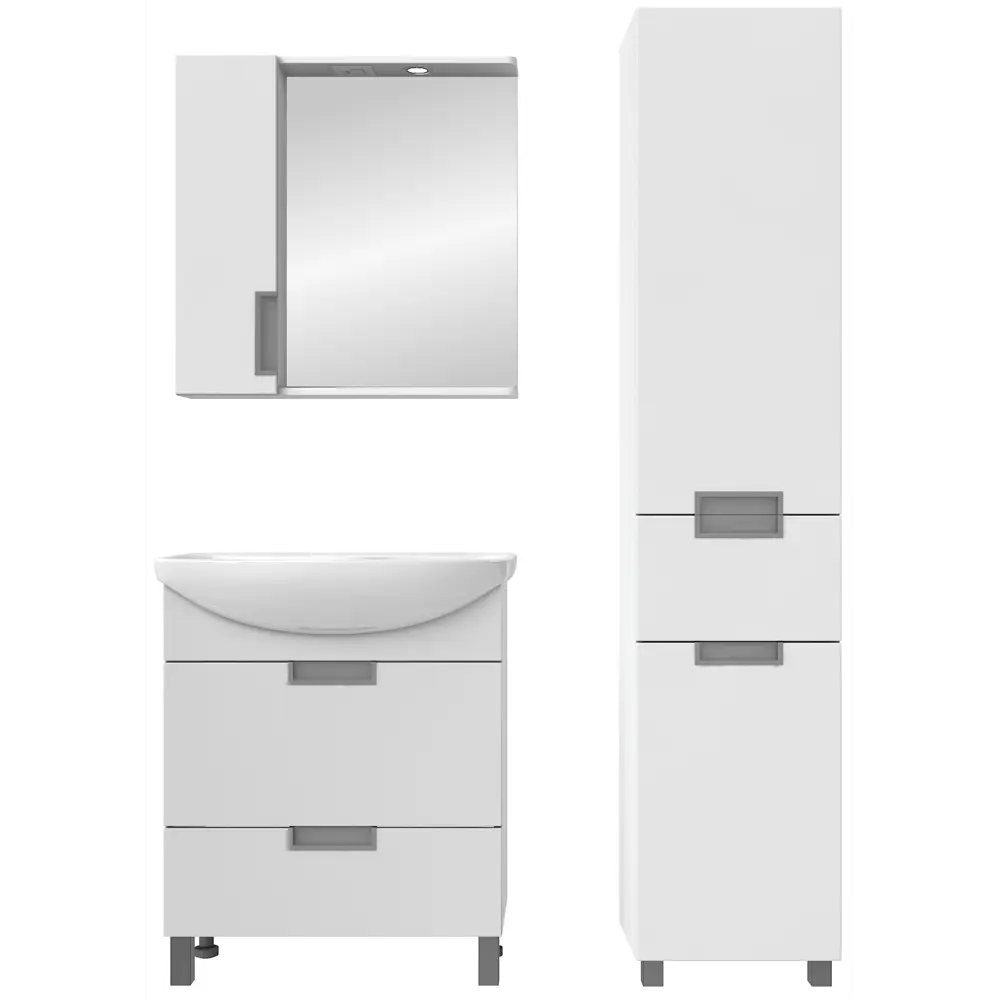 Тумба под раковину напольная Vigo Венто 50 см цвет белый STLM-2193086 - Вид №3