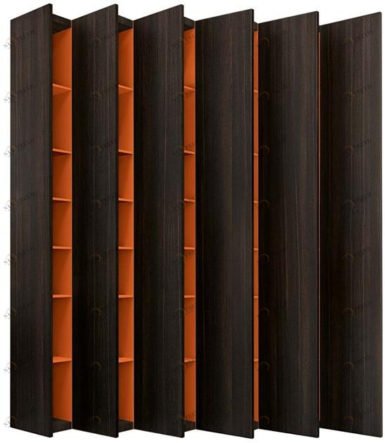 JESSE Настенный книжный шкаф из дуба Aleph sun-id-1462653