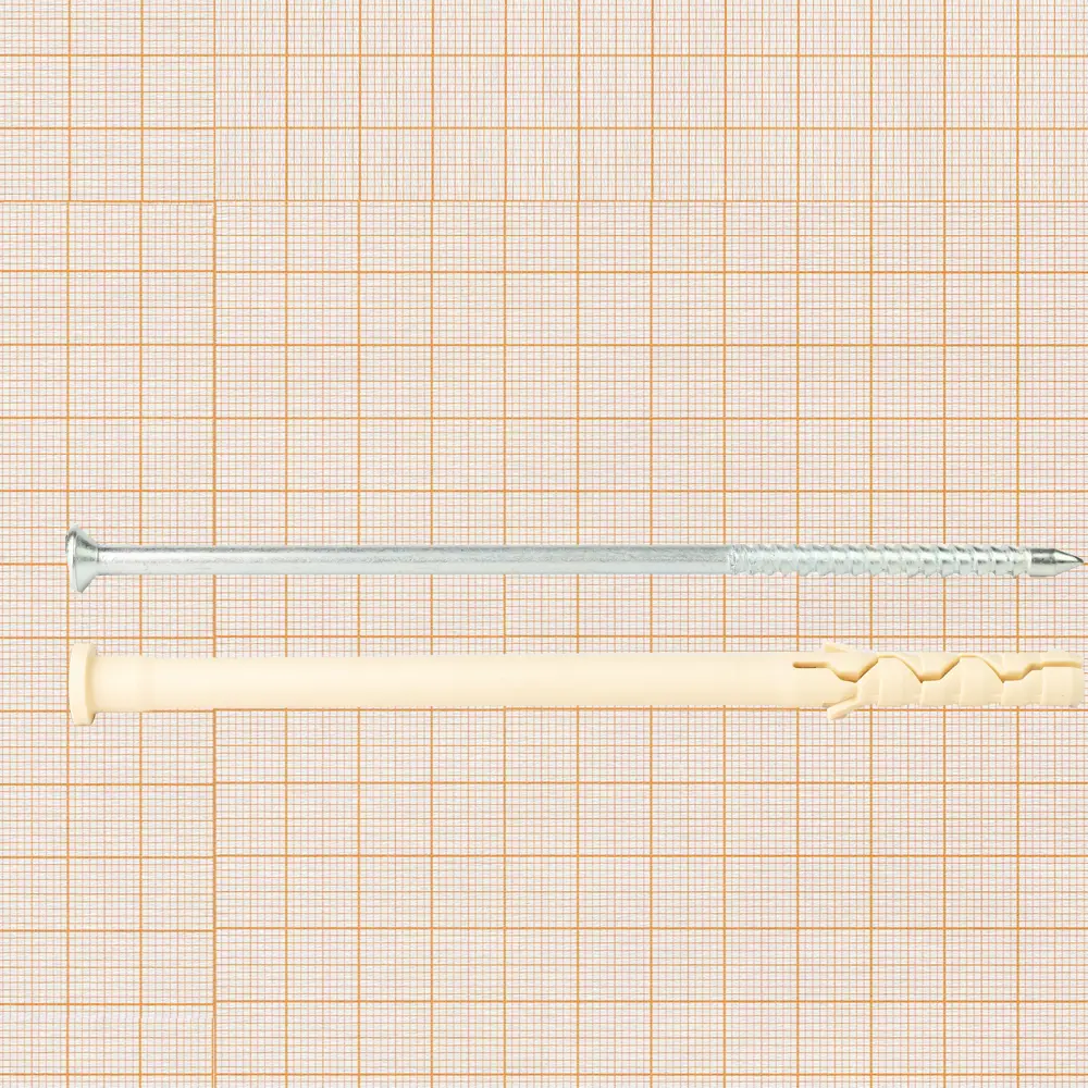 Дюбель-гвоздь цилиндрический Европартнер нейлон 8x140 мм 10 шт STLM-2169012 - Вид №3