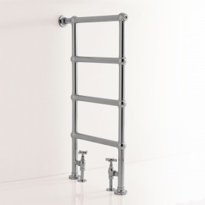 1236 3SC Настенный полотенцесушитель FLAG из латуни, версия с подогревом воды. диаметр трубы 30мм. Включены клапаны. Classico