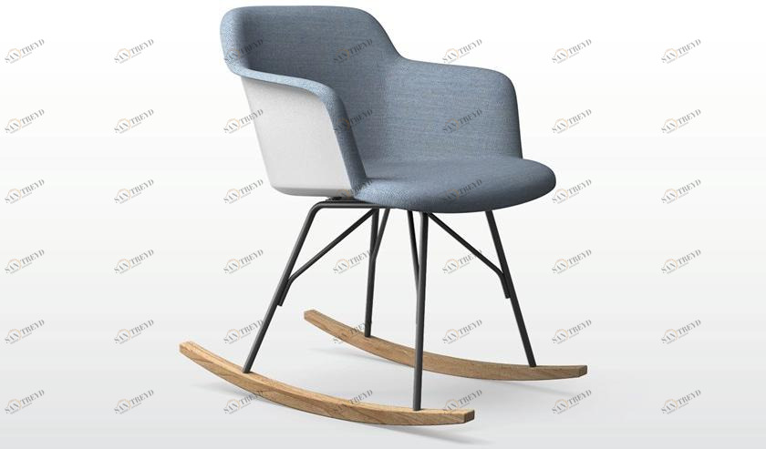 Quinti Sedute Кресло-качалка из полипропилена с подлокотниками Deep plastic sun-id-1512340