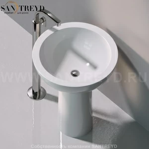 FN70L9016 Напольная раковина стоящая круглая Ceramica Flaminia Fonte