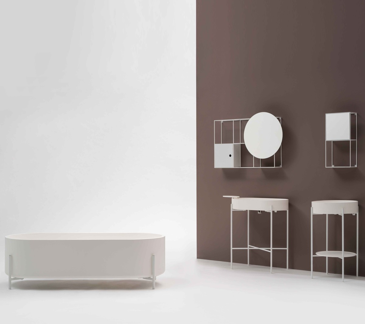 Ex.T FELT COMPOSITION 1 Стенка модульная белая EXFELTCOMB1BIANCO  - Вид №1