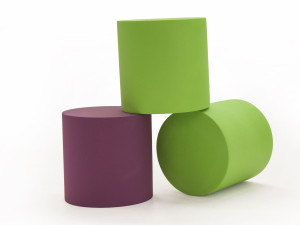 Pouf rotondo in QM Foam per contract