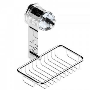 U4F-620 Мыльница-сетка с фланцем 160 x 95 мм Thg-paris Duomo с хрусталём Хром