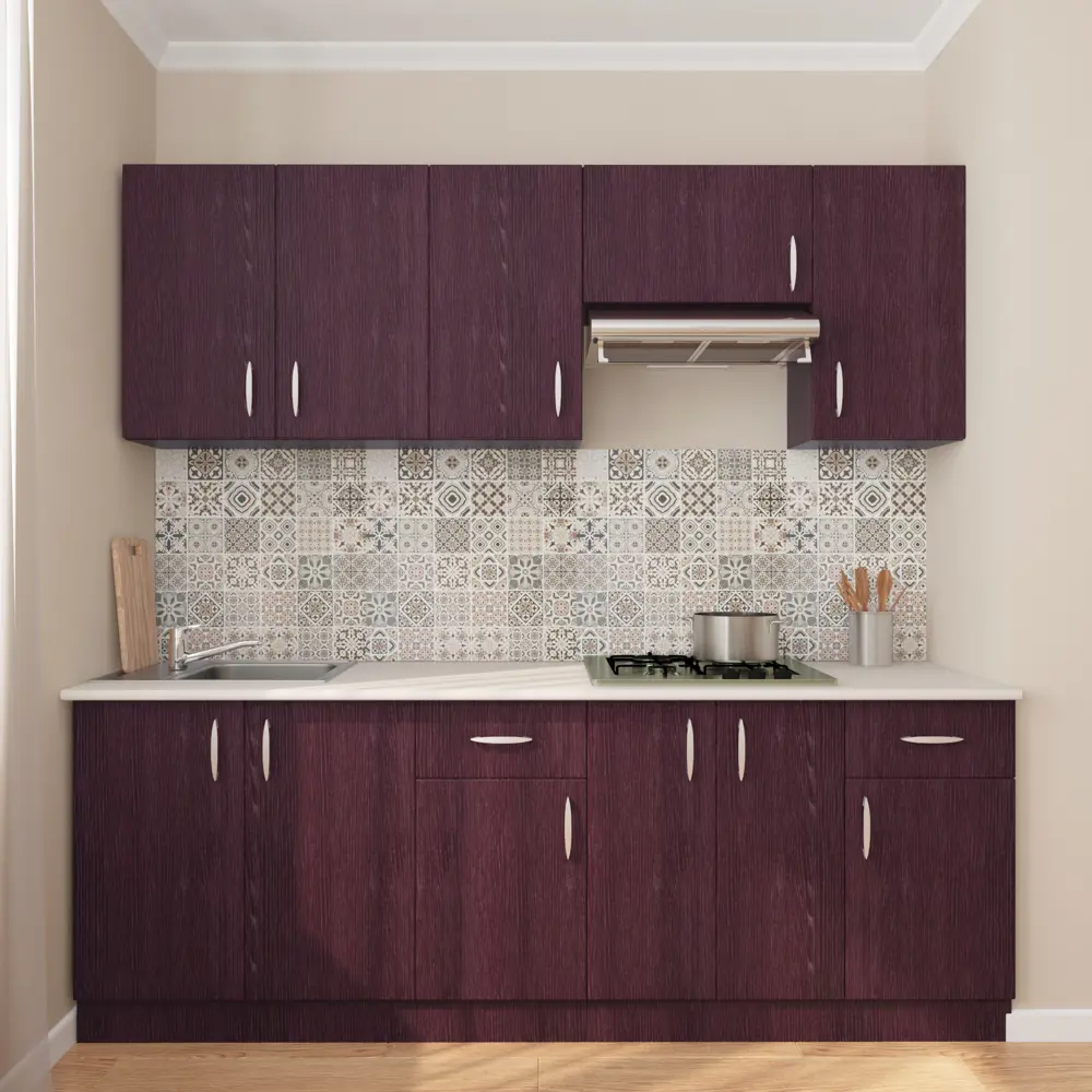 Шкаф навесной «Бургун» 67.6x50 см, ЛДСП, цвет бургун Santreyd STLM-2198195 - Вид №9