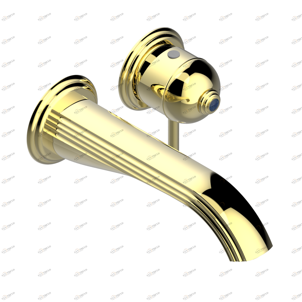 U7B-6541B Trim only for Built-in basin mixer with spout (two x 1/2'' inlets and one 1/2'' outlet), without waste Thg-paris Trocadéro с лазуритом Покрытие PVD латунь U7B 6541B CAT.F