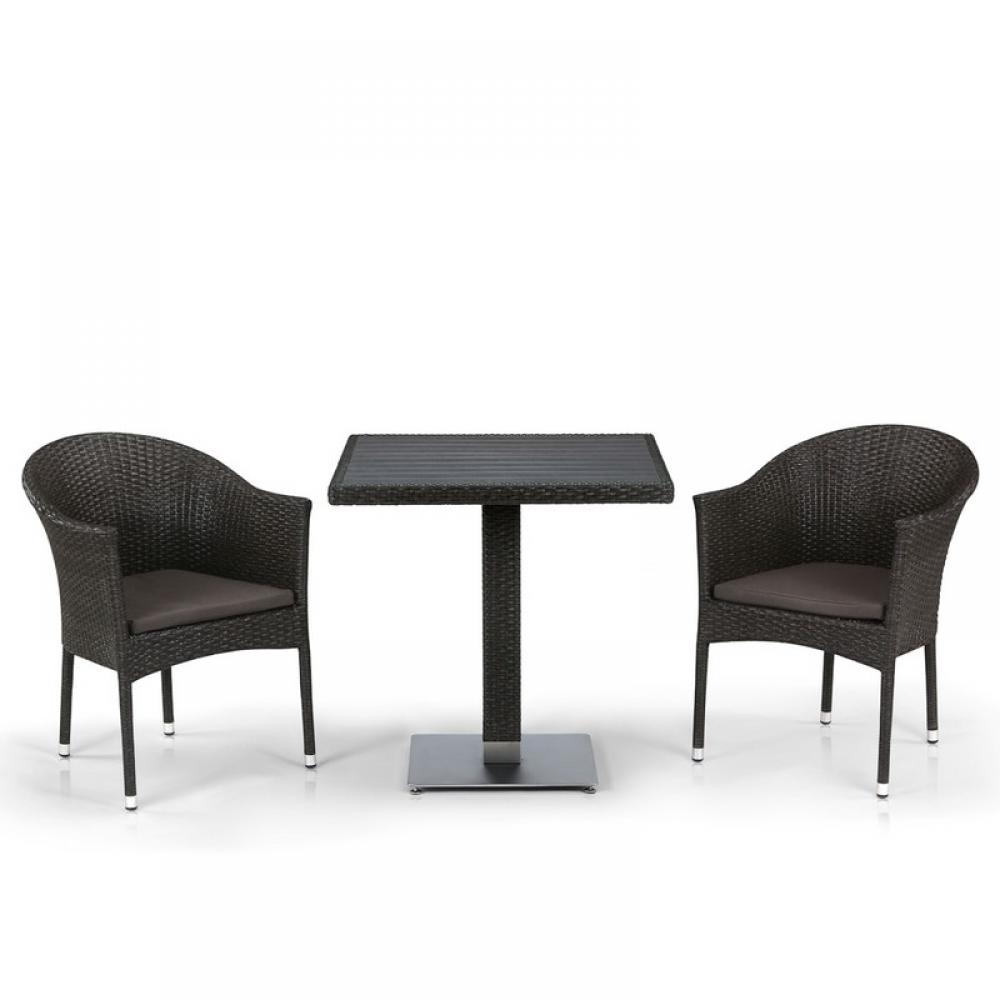 T607D/Y350B-W53 Brown 2Pcs Комплект плетеной мебели Afina 