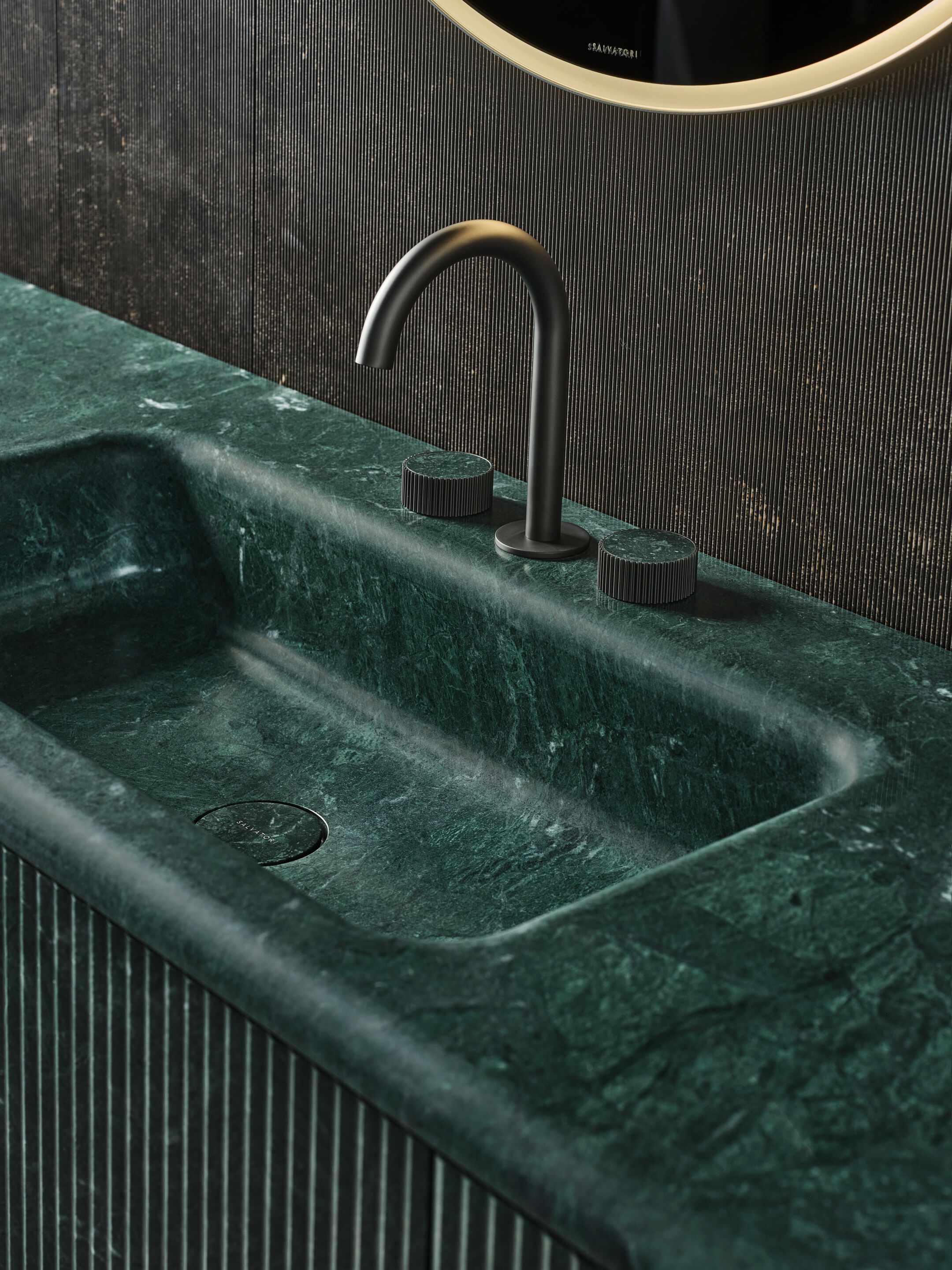 Каменный подвесной шкаф для ванной комнаты Salvatori NEREO ARCH-00116957 - Вид №9