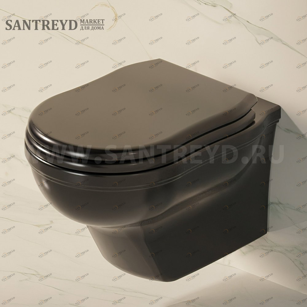 EF1189017 Подвесной унитаз настенный Черный Ceramica Flaminia Efi Италия