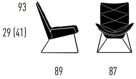 KFF Мягкое кресло с подлокотниками Nest pure sun-id-1353862 - Вид №2