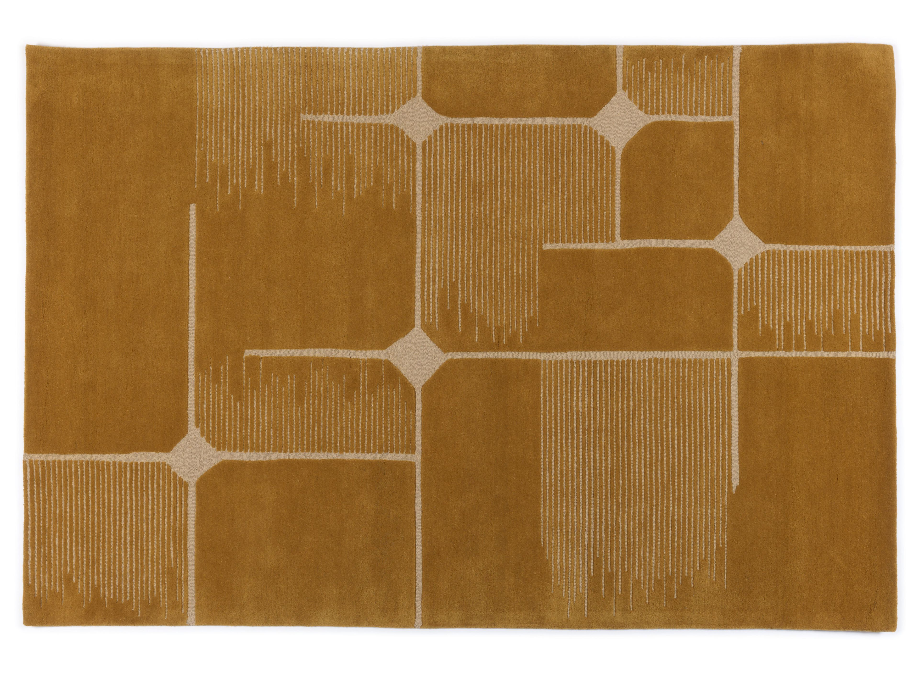 Ковер ручной работы из шерсти с геометрическим рисунком Élitis MARCEL ARCH-00049643 - Вид №3