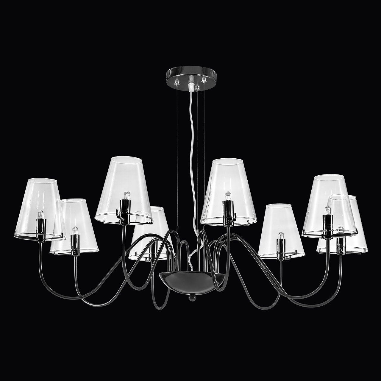Подвесная люстра Lightstar Diafano 758087 LIGHTSTAR ДИЗАЙНЕРСКИЕ, DIAFANO 057545 Черный  - Вид №1