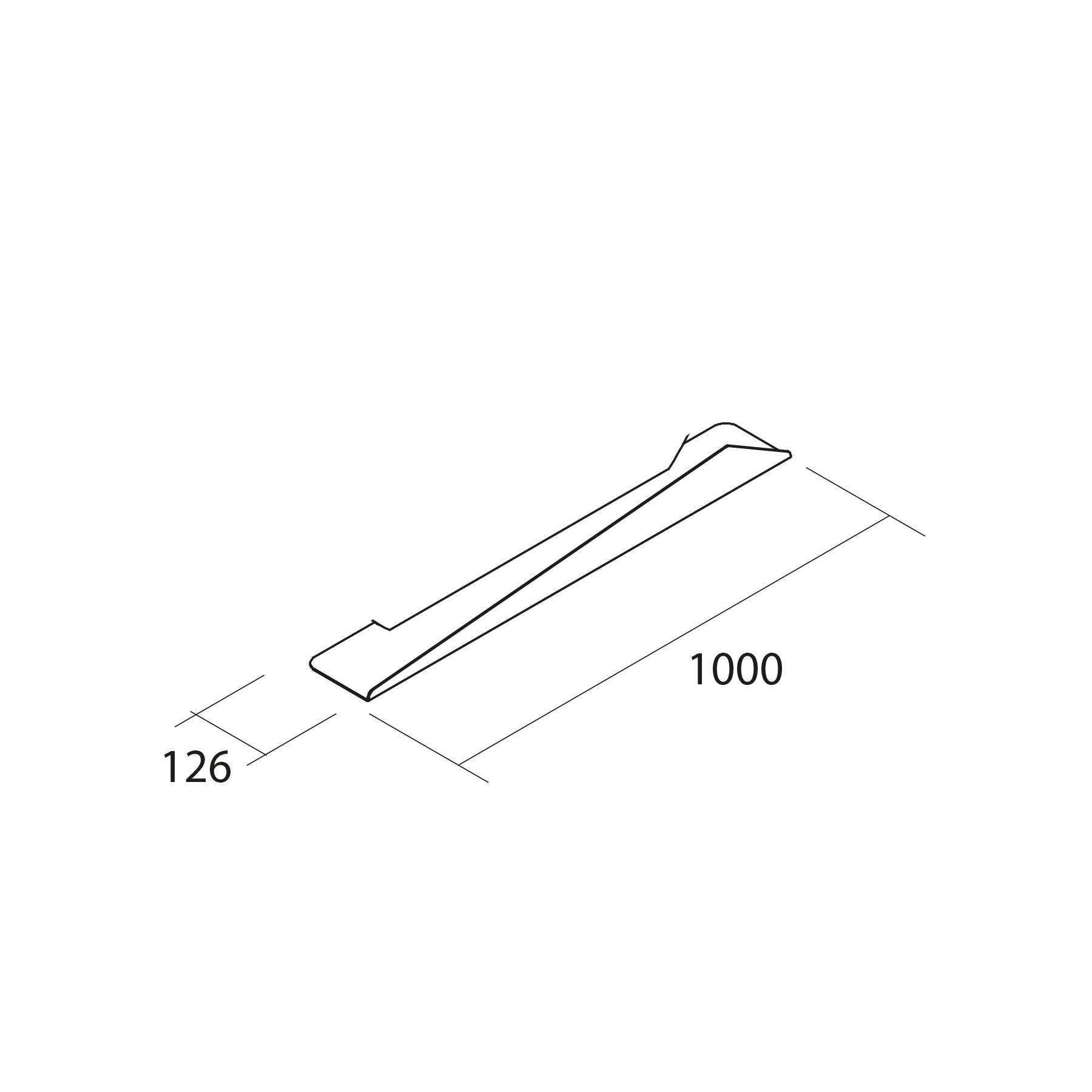 86290 SALGAR Полка SUNRISE 1000  - Вид №1