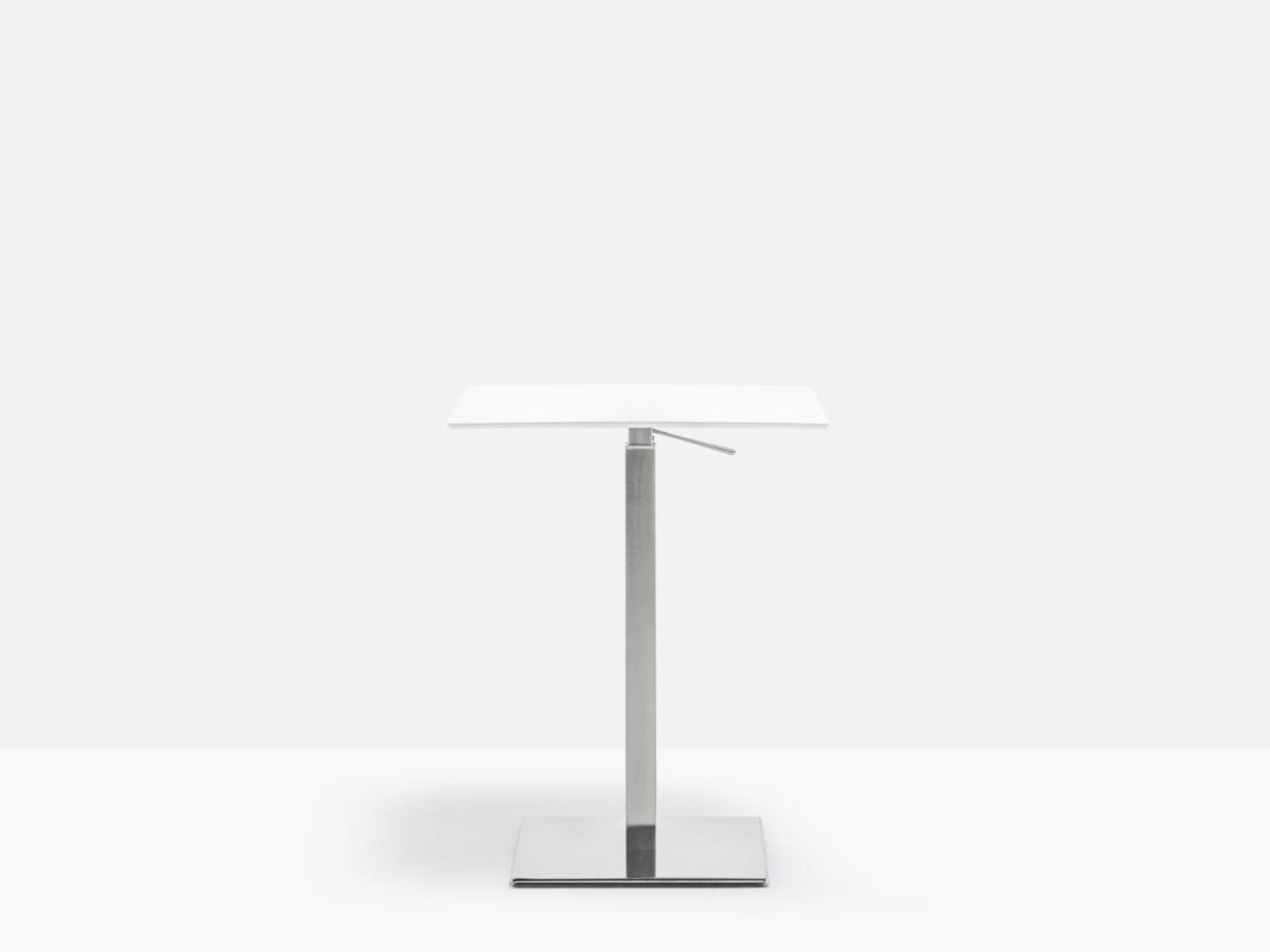 Квадратный стол с регулируемой высотой из нержавеющей стали Pedrali нержавеющая сталь ARCH-00126569 - Вид №1