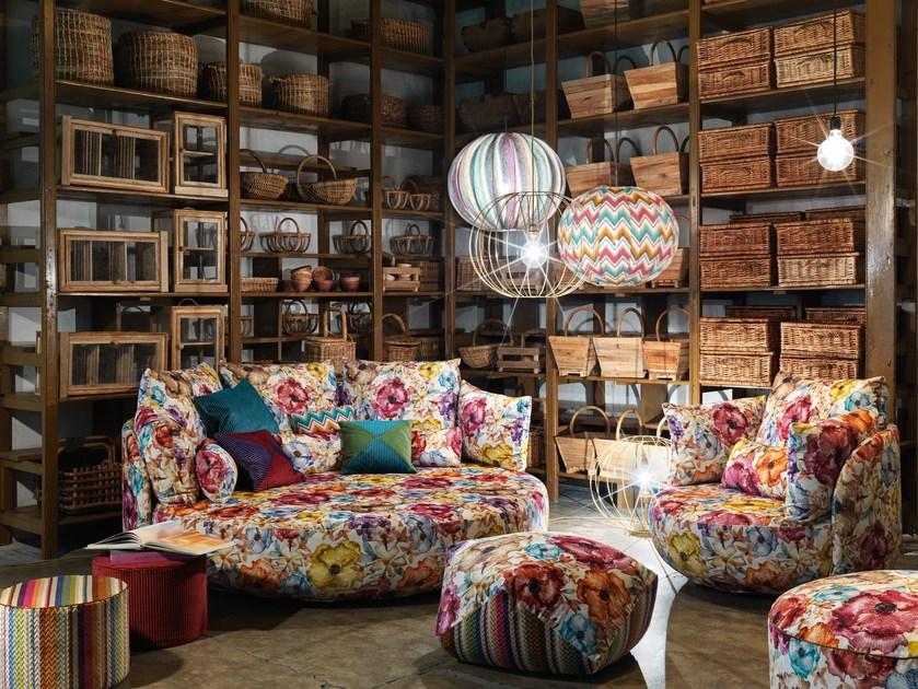 MissoniHome Кресло из ткани с подлокотниками Tiamat sun-id-1491761 - Вид №2