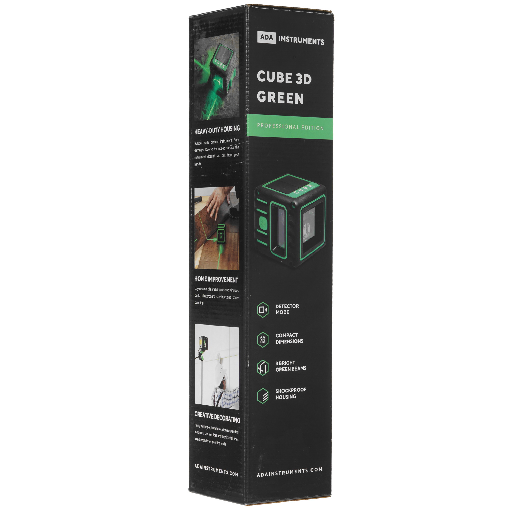 Лазерный нивелир ADA Cube 3d Green Professional Edition 8128414 STDN-0072198 - Вид №10