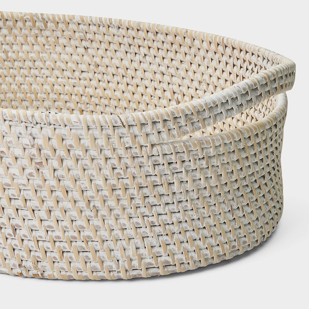 PLBA09 Корзина для хранения Palm средней овальной формы с ручками Waterworks - Вид №1