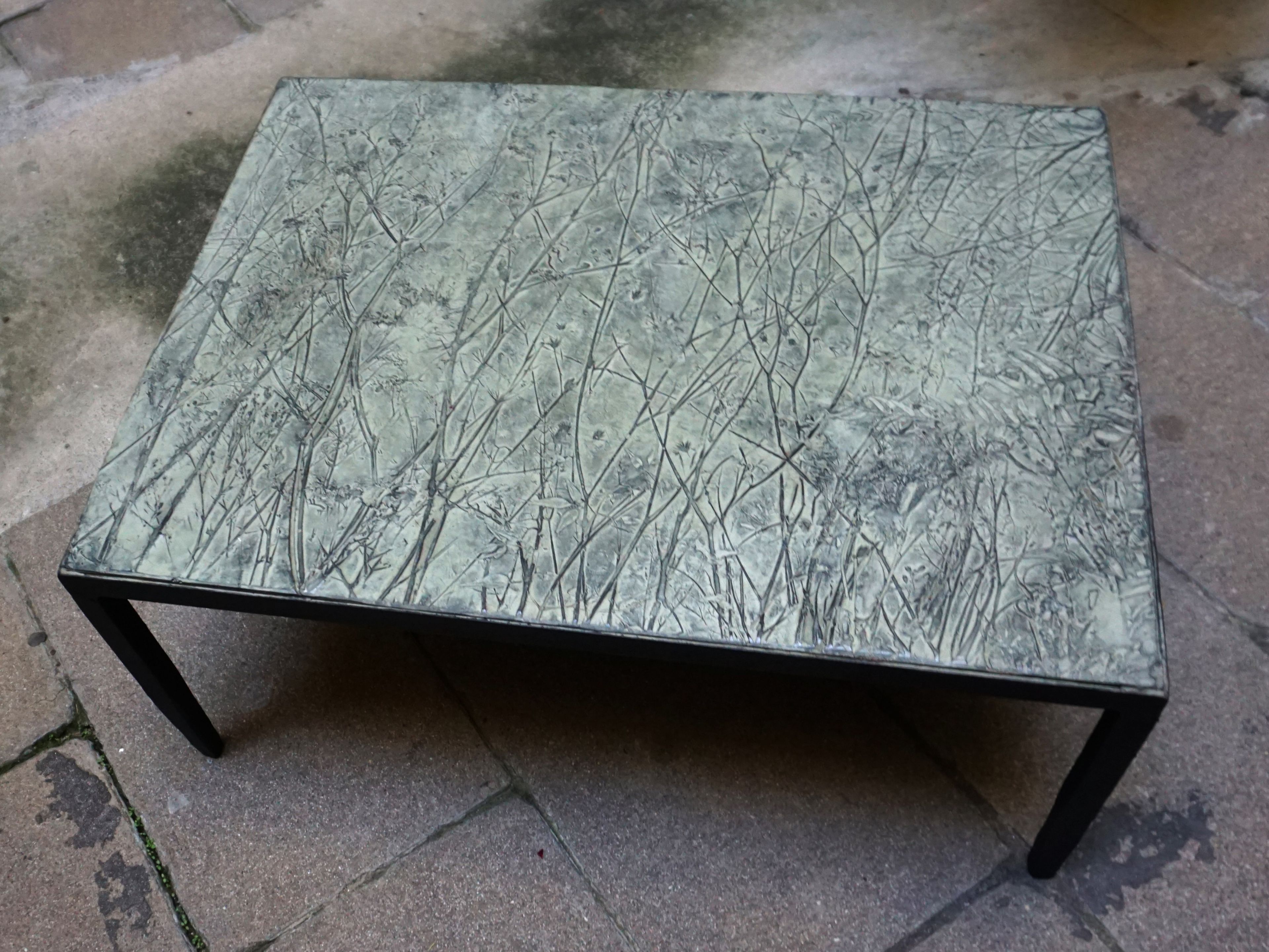 Журнальный столик из нержавеющей стали ICI ET LÀ Бетон ARCH-00102060 - Вид №2