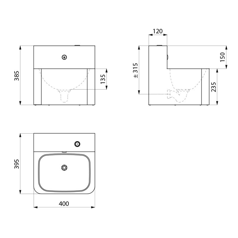 161340 Умывальник TEK DELABIE  - Вид №1