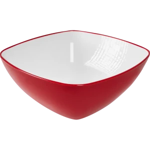 Салатник Duo Bright 2 л квадратный пластик цвет красный