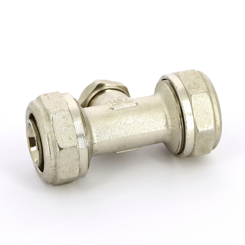 Тройник обжим никелированный TIEMME 32х20х32 1600062 - Вид №2