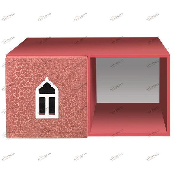 Полка детская горизонтальная "Венеция-1" МАНДАРИН ВЕНЕЦИЯ 178672 Красный Santreyd