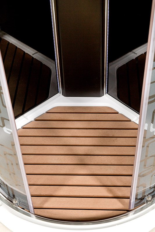 ЕМ1510 с электрикой (эл.) Душевая кабина DETO Серия EM BМ1510 N (без крыши) BLACK - Вид №17