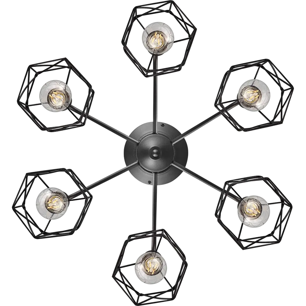 Люстра Vitaluce Актавия - элегантное черное освещение для гостиной 83139322 STLM-0039284 - Вид №3