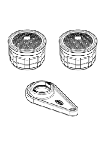 Комплект аэраторов GROHE 5,7 л/мин с резьбой М22 и М24 (40530000)