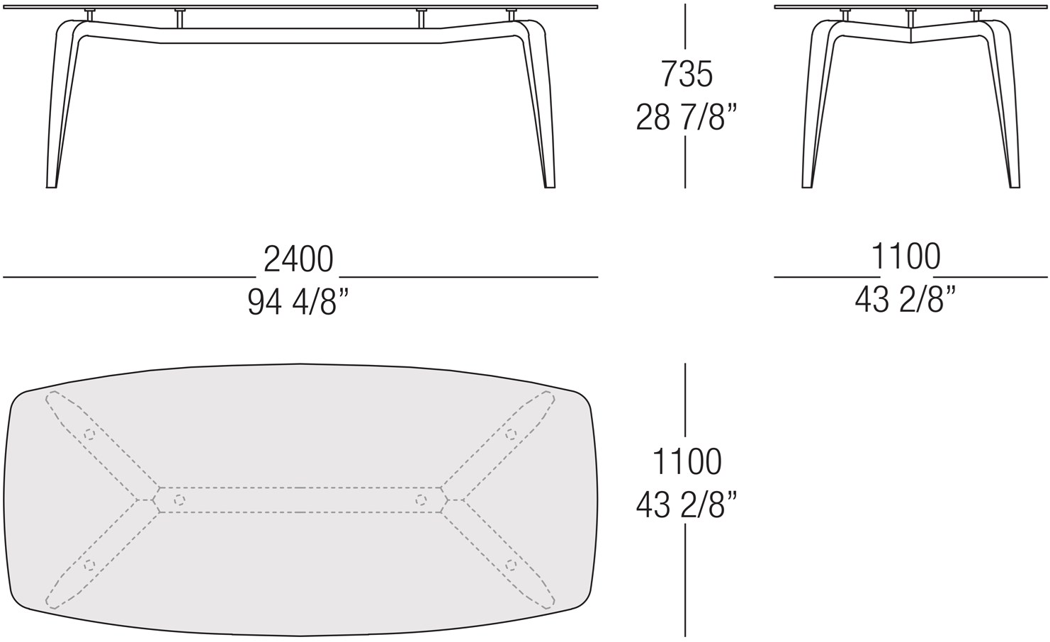 MisuraEmme Прямоугольный стол из дерева и стекла Atelier sun-id-1432927 - Вид №6