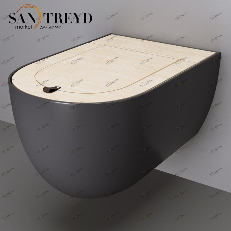 THV00137 Подвесной унитаз настенный Серый ArtCeram TheOne Италия