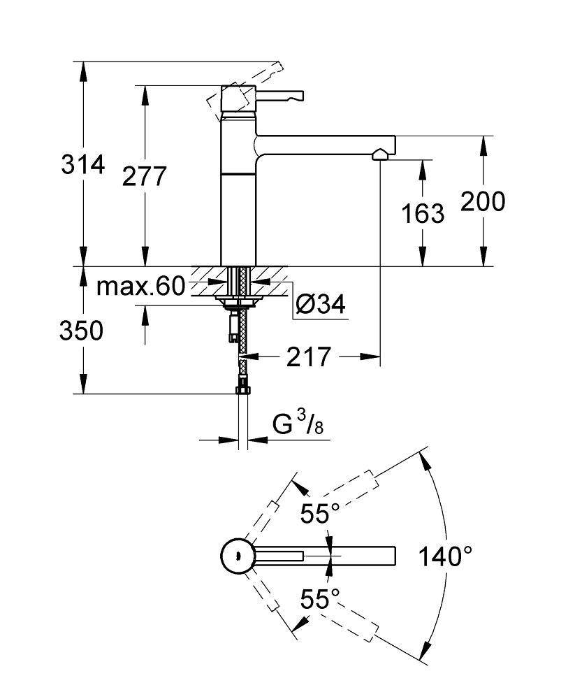 32105DC0 Смеситель для кухни Grohe Essence - Вид №1